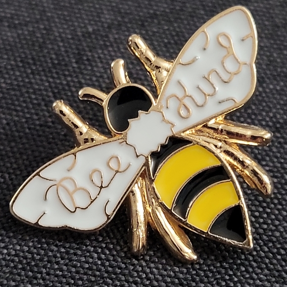 Bee Kind Honeybee Enamel Pin - Picture 3 of 10